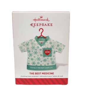 NWT Hallmark Christmas Tree Ornament Nurse 2014‎ The Best Medicine